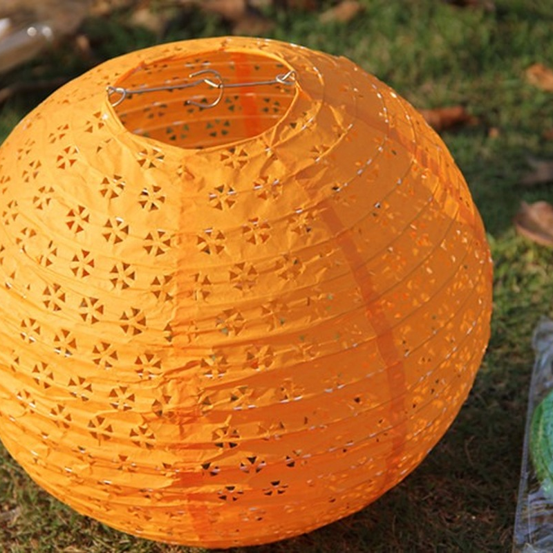 Linternas de papel de estilo chino, faroles huecos de 6 pulgadas/15Cm, para bodas, suministros de decoración para fiestas navideñas, 1 ud.