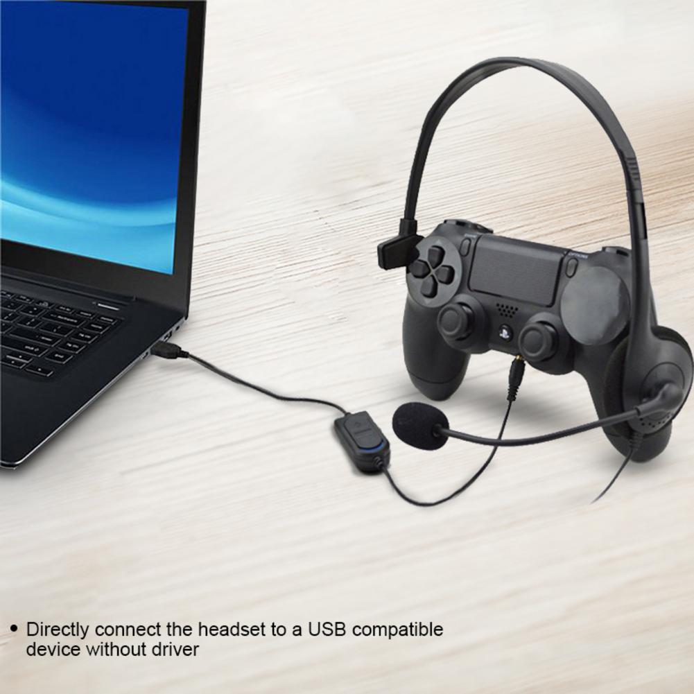 One-ear Headphones Wired With Noise Canceling Microphone Clear Call Airline Headphone USB Headset For PC Computer Laptop