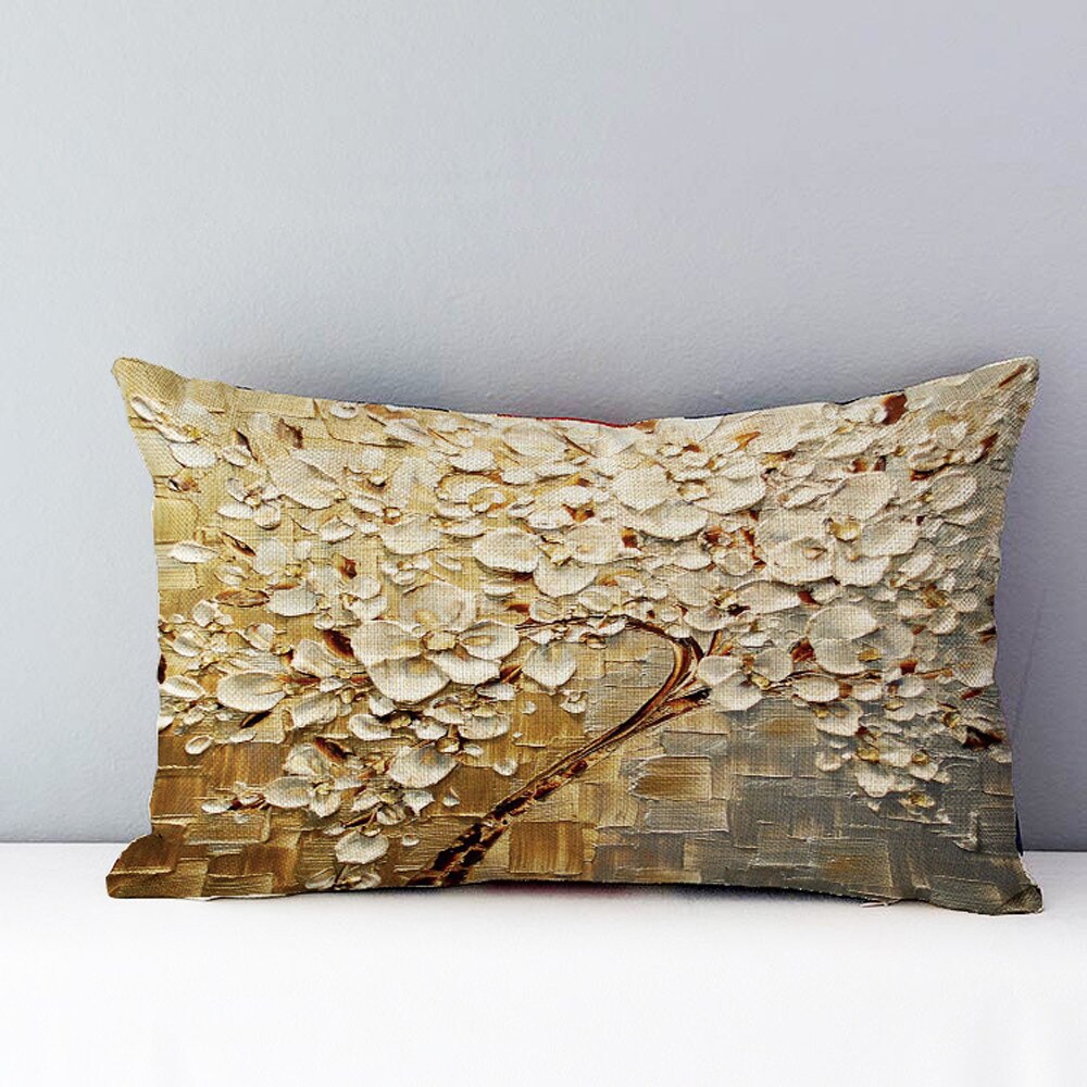 30*50cm Rectangle Pillow Cushion Case Toss Pillowcase Hidden Zipper Closure Soft Pillowcases Home Bed Ornament B1