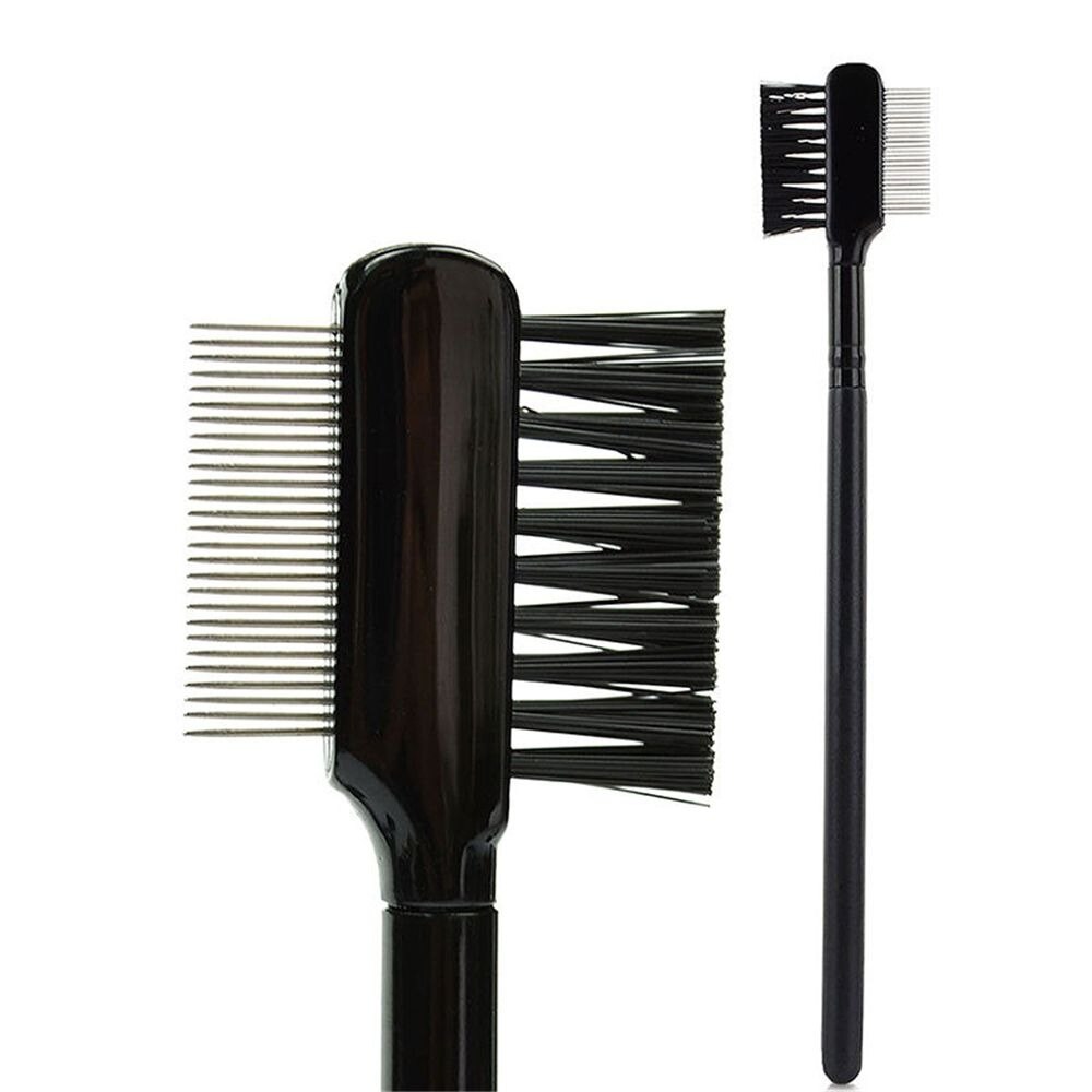 1Pcs Wenkbrauw Wimper Dual-Kam Extension Borstel Kam Populaire Beauty Cosmetische Make-Up Tool