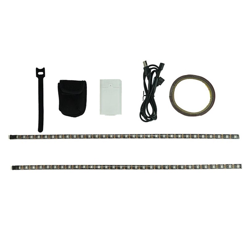 Holdbart sammenfoldeligt led strip strip til xiaomi  m365/m365 pro elektrisk scooter tilbehør, lys-up farverig scooter  m365 dele