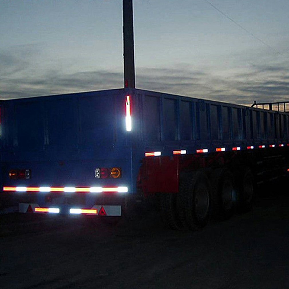 Car Annual Inspection Red And White Reflective Strip Warning Sticker Reflective Film High Intensity Strip Tape Stickers