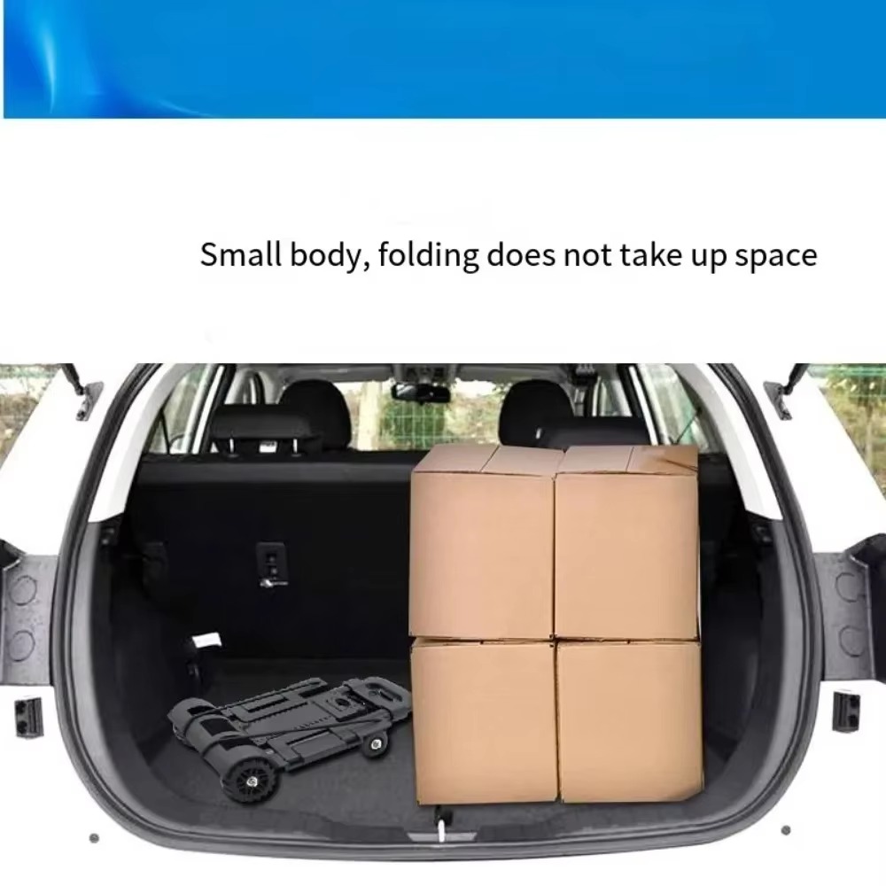 Opvouwbare Winkelwagentjes Opvouwbare Handkarren Met Wielen Lichtgewicht Nutsbagage Dolly Kar Verplaatsen Vracht Reizen Essentials