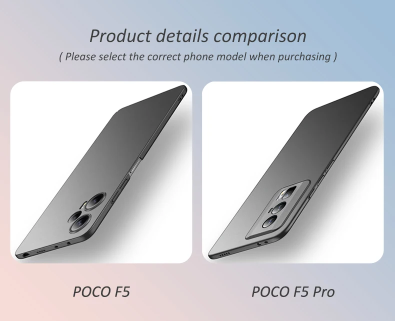 Case Op POCO F5 Shockproof Covers Hard PC Ultra Slim Matte Cover Voor XIAOMI POCO F5 Pro F5Pro 5G Gevallen