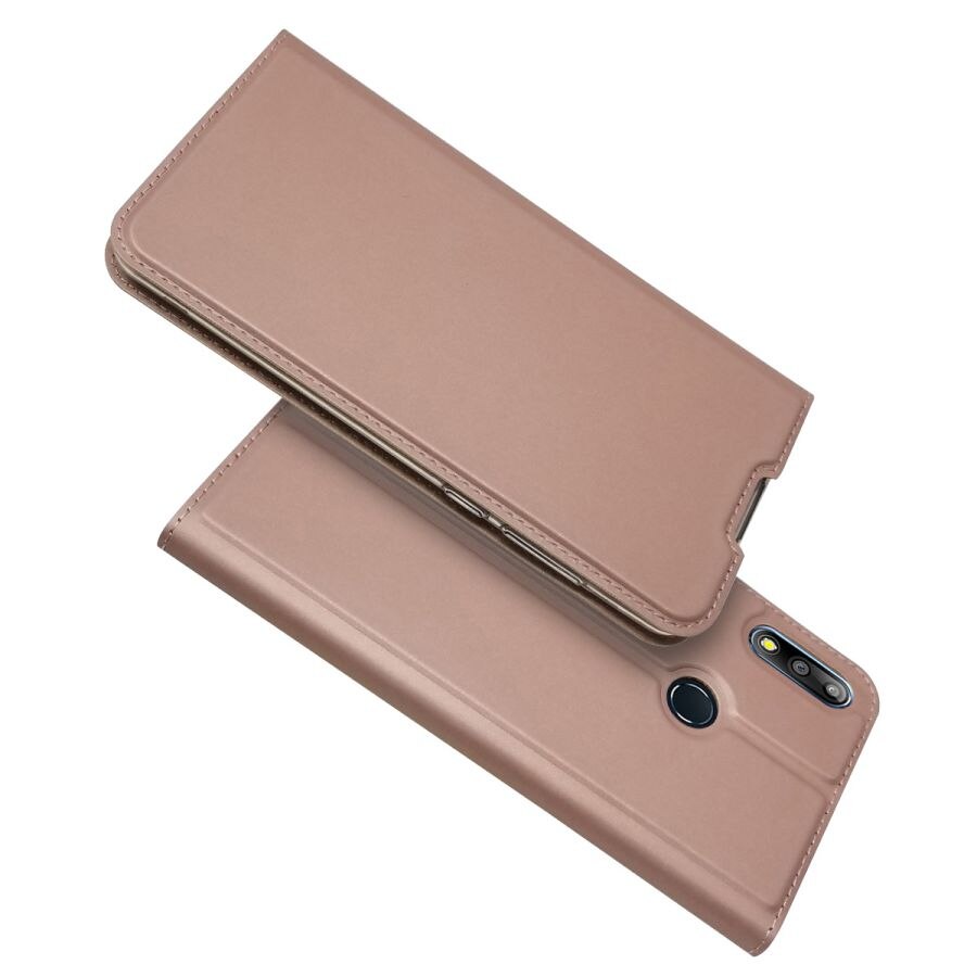 Magnetic Leather Case For Asus Zenfone Max Pro M2 ZB631KL ZB633KL cases For Asus Zenfone Max M2 ZB633KL Flip Wallet Phone Cover: ZB631KL / Rose Gold