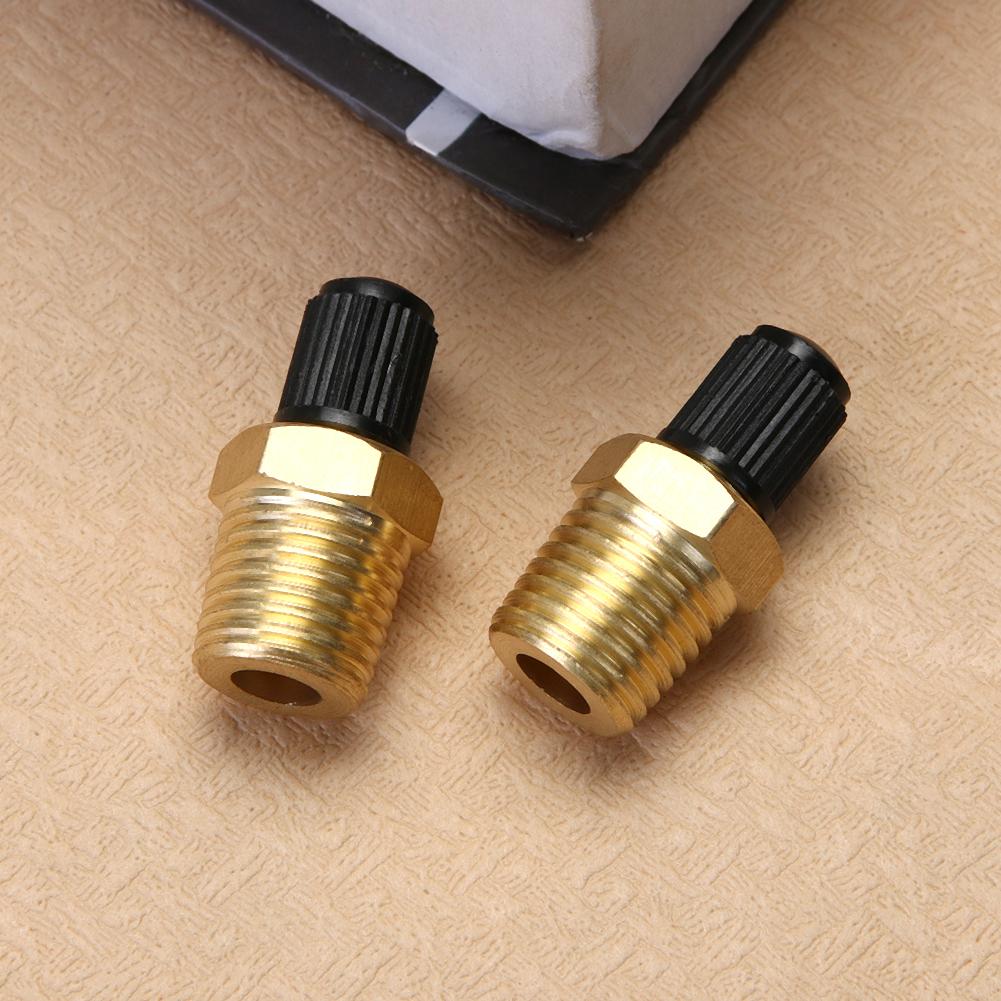 KIMISS Schrader Valve, 2 Stks 1/8 NPT MPT Messing Luchtcompressor Tank