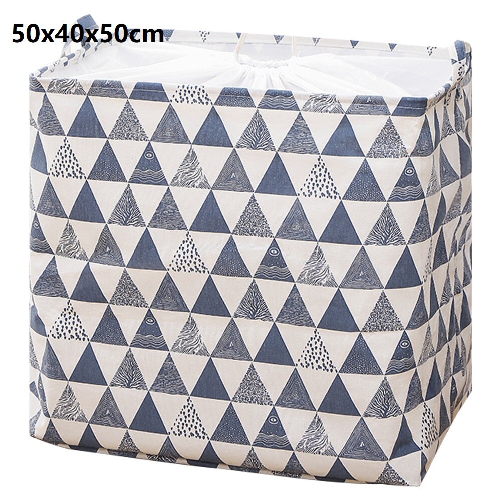 Double tissu EVA vêtements sales panier à linge pliable panier à linge avec poignées carré bac de rangement seau pour la maison jouets 1 pièces