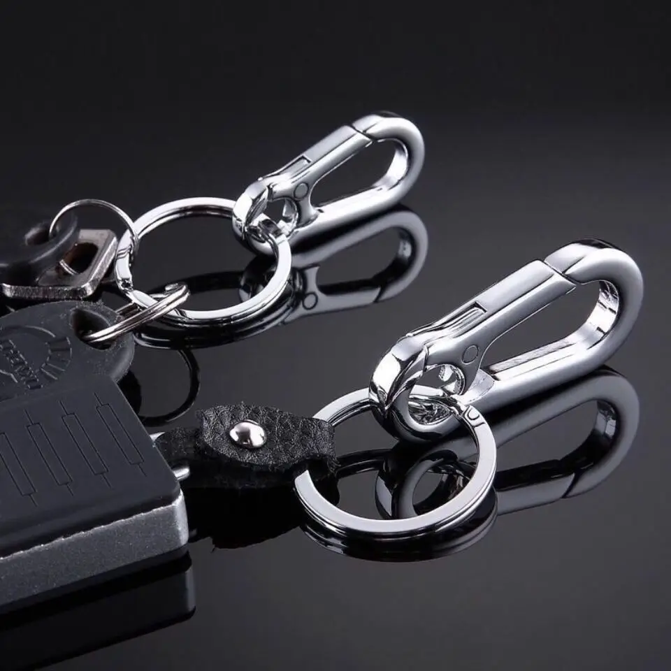 Sleutelhanger Roestvrij stalen sleutelhangers Karabijnhaken Stevige sleutelhanger Sleutelhouder te gebruiken Veiligheid