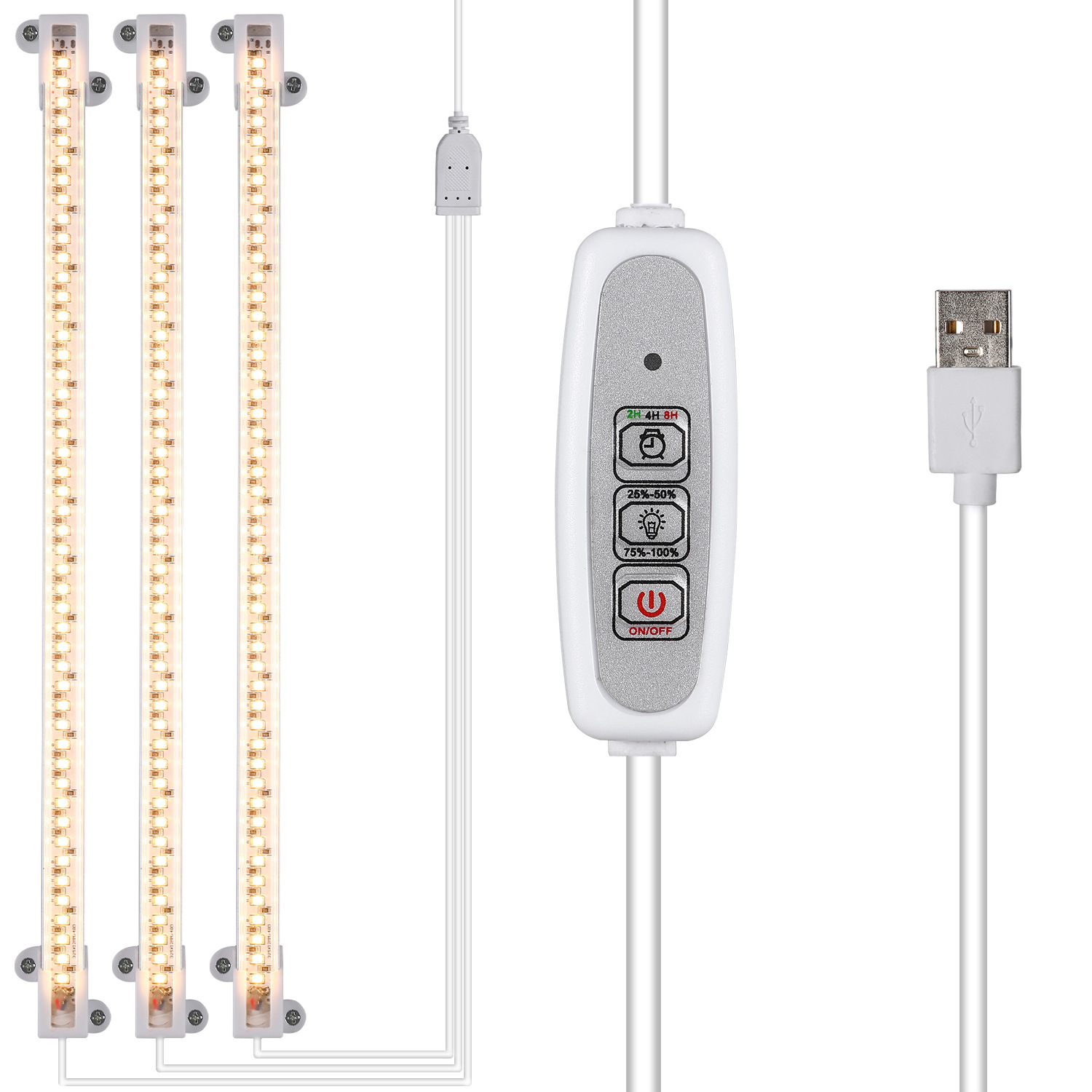 Indoor Groeien Licht Phyto Lamp Voor Planten Volledige Spectrum Phytolamp Led Bar Lamp Voor Planten Hoge Lichtopbrengst Led Grow licht: Three warm white / EU