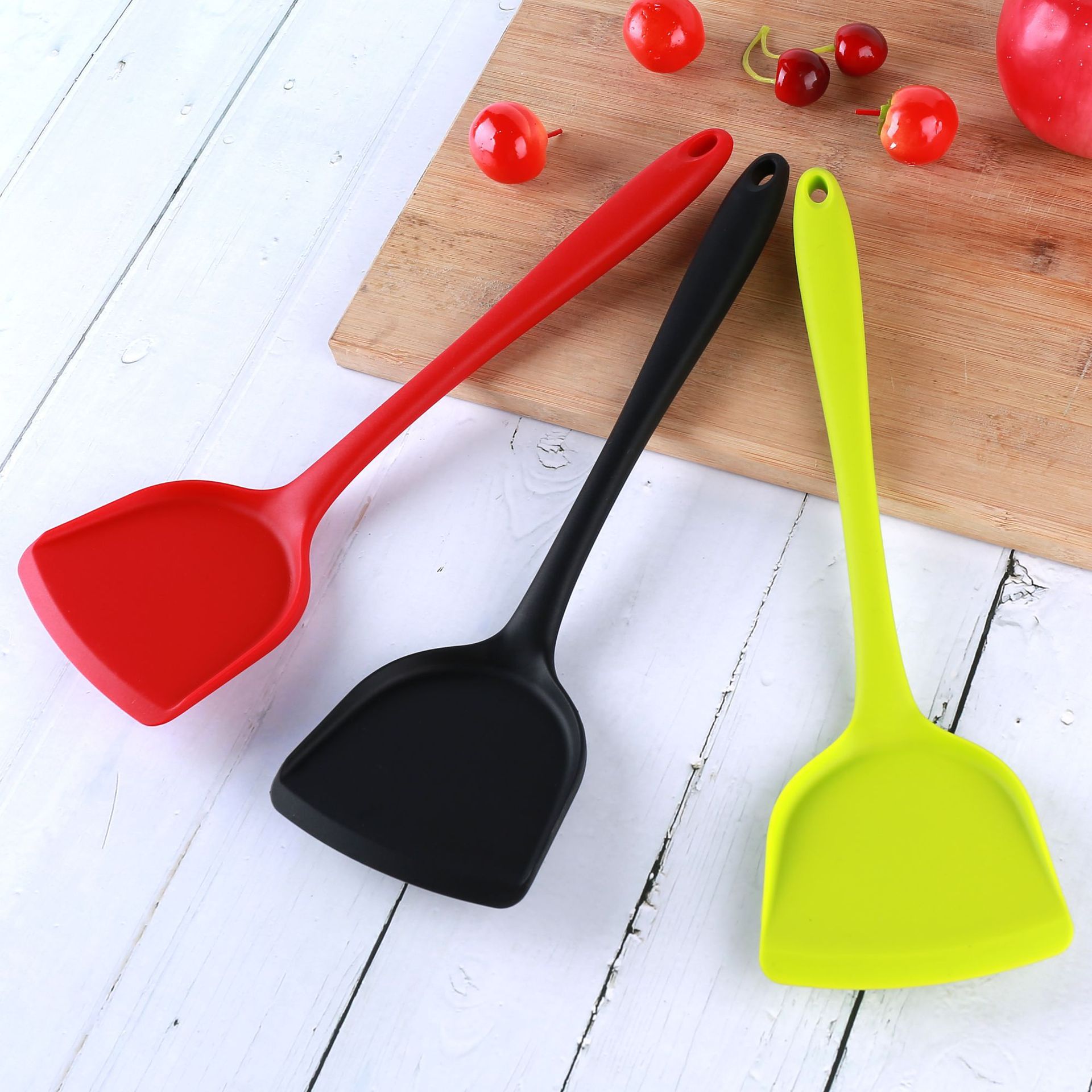 Ustensiles de cuisine en Silicone ustensiles de cuisine spatule viande de boeuf oeuf grattoir de cuisine large Pizza ustensiles de cuisine pelle antiadhésive