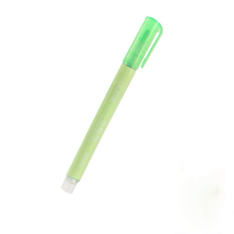 Stylo surligneur coloré pour dessin et écriture, marqueur Fluorescent à Double ligne: green