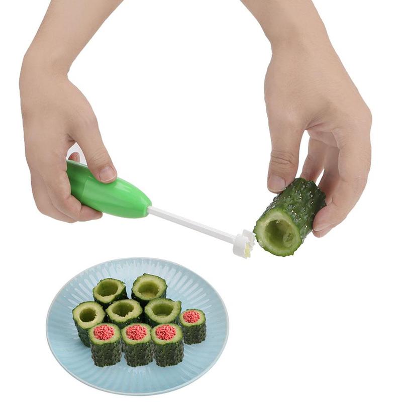 Practical 4 Pcs / Set Kitchen Tools Vegetable Spiral Cutter Digging Device Stocked For Vegetable Fruit Corer Tools Spiralizer