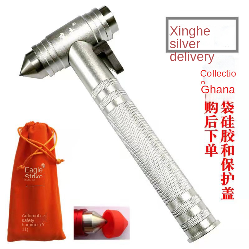 Marteau De Sécurité Avec Sifflet De Sauvetage, Outil D'évacuation De Voiture, Coupe-ceinture De Sécurité Brise-vitre 2 En 1, Outil D'évacuation D'urgence Compact Pour Voiture