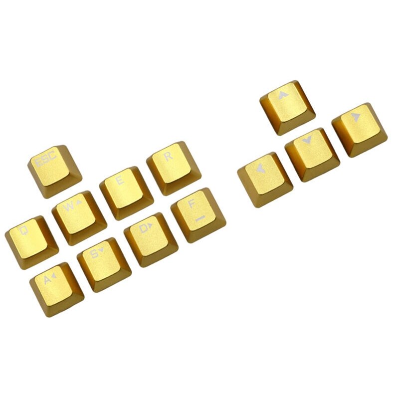 Replaceable Metal Keycap Front Word Keys Mechanical Keyboard Cross Shaft Key Cap 1XCB