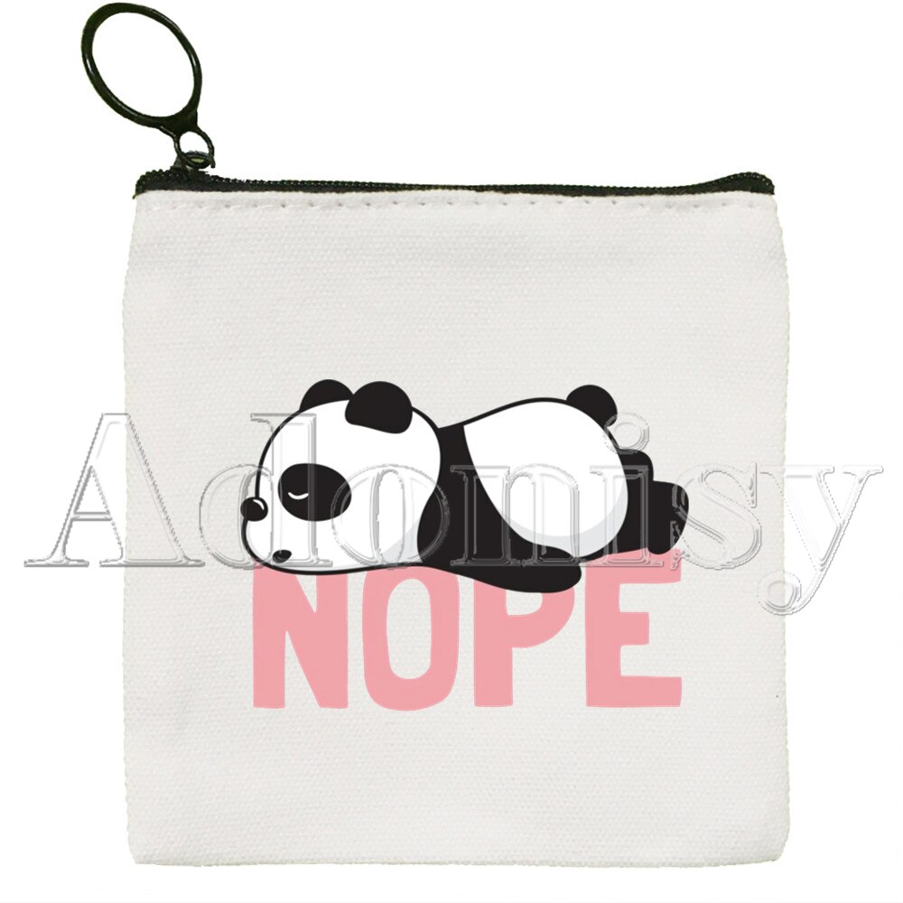 Panda Geldbörse Vintage Mini Brieftasche Ändern Pouch Haushalt Tragbare Schlüssel Karte Speicher Karte Tasche Zipper: T