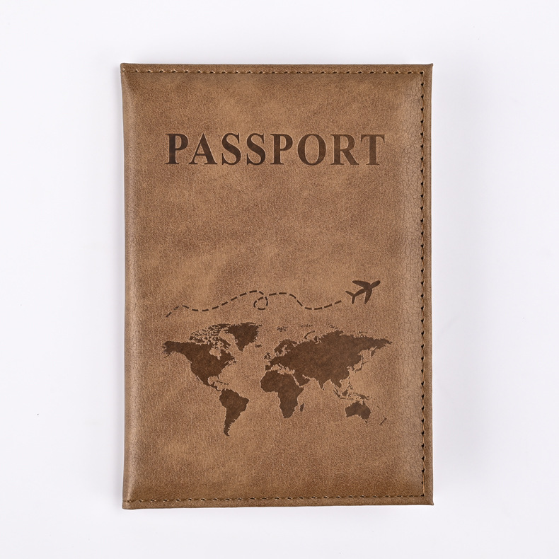 Porta pasaporte de PU colorido, fundas para pasaporte, funda protectora para pasaporte de viaje, tarjetero de identificación, accesorios de viaje: Multicolor