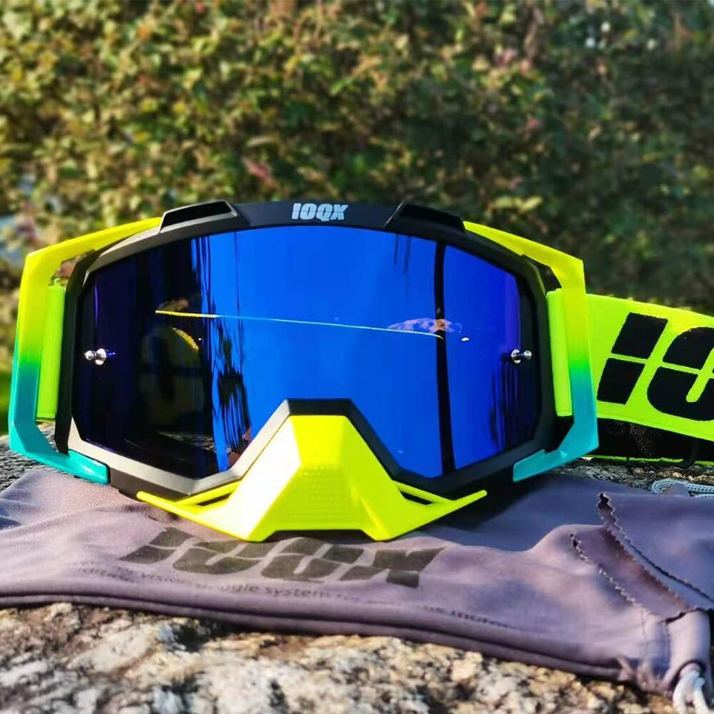 IOQX-Gafas de Motocross para descenso, protección UV contra la suciedad, a prueba de polvo y viento, MX, ATV, Gafa de esquí todoterreno