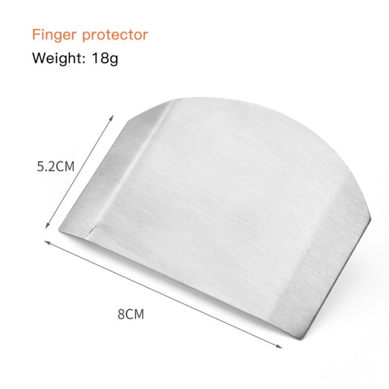 Stainless Steel Finger Guard Vegetable Cutting Protect Finger Multi-purpose Two-finger Safe Slice Cutting Finger Kitchen Tools