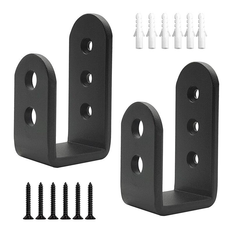 2 Pack Tür Barrikade U Klammern offen Bar Sicherheit Tür Klammern für Haus, Garage Tür Verstärkung Passt 2X4 Bretter: Ursprünglich Titel