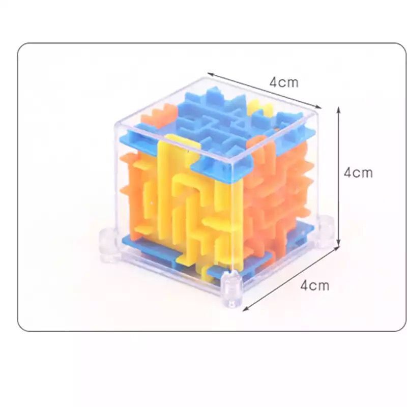 Doolhof Magische Kubus Puzzel 3D Mini Speed Cube Labyrint Rollende Bal Speelgoed Puzzel Spel Leren Speelgoed Voor Kinderen