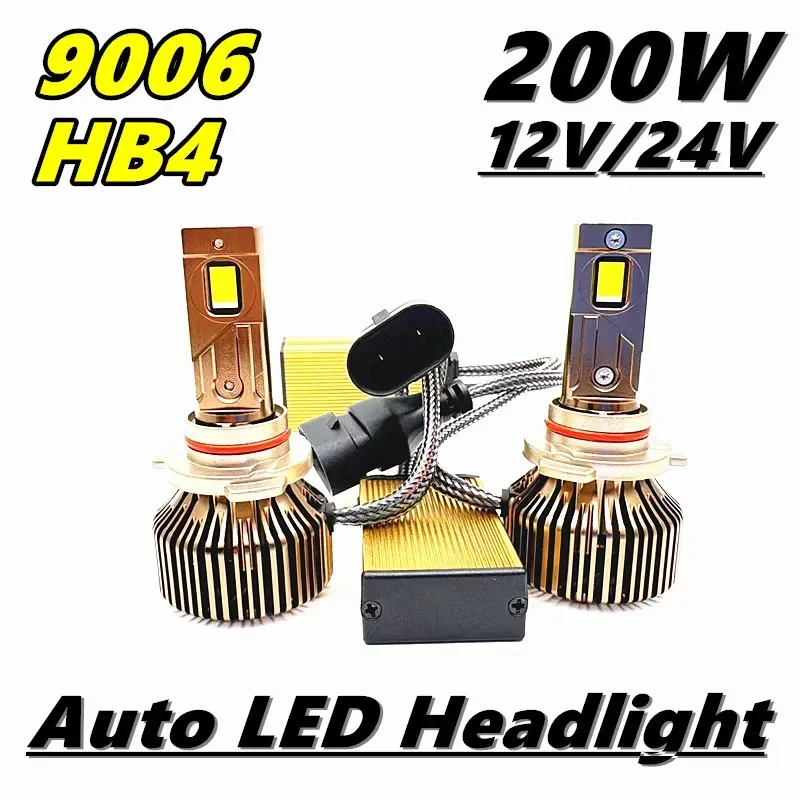D2H bombillas LED para faros de coche D2S D4S potente 200W 20000LM Kit reemplazable Xeon LED Plug & Play 12V H1 H7 H4 H11 bombilla para faros de coche: green