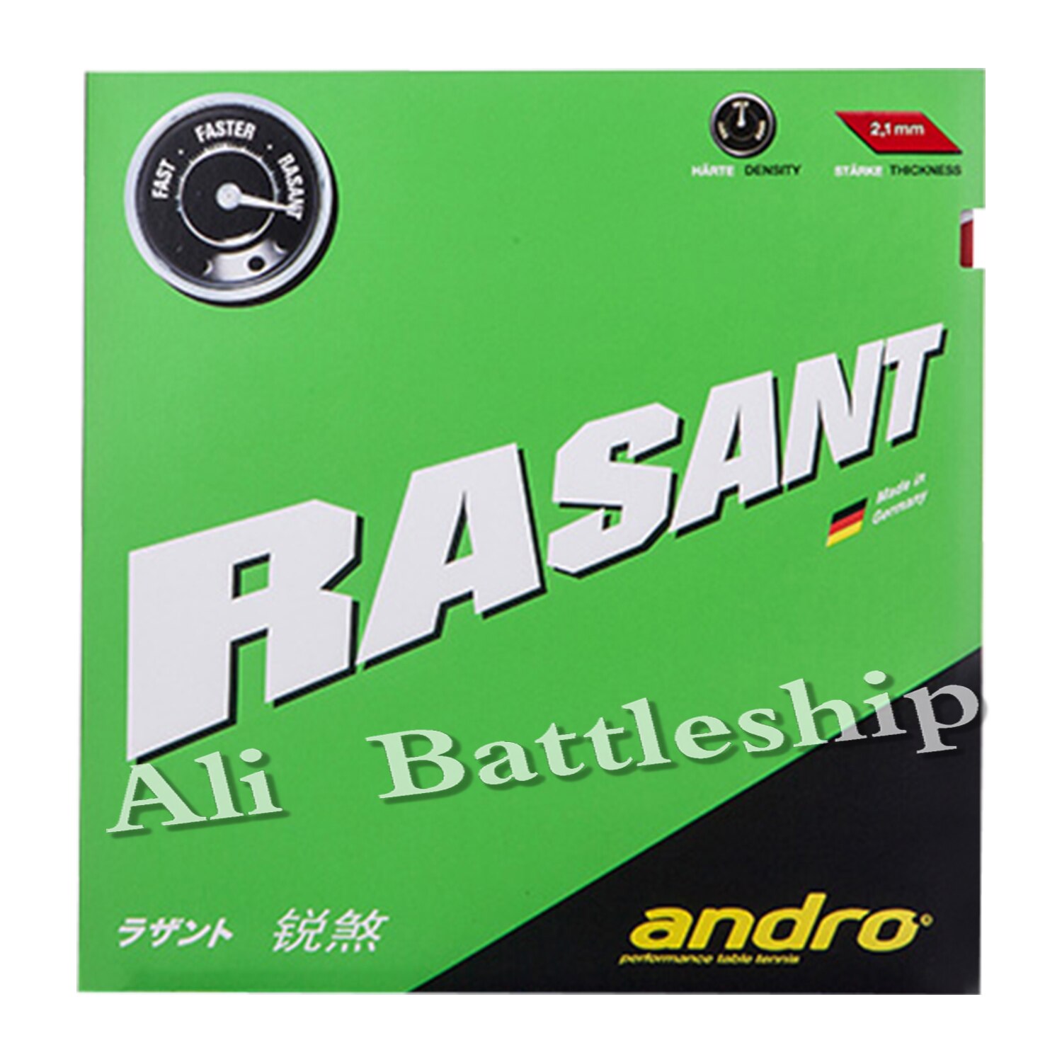 Andro rasant-puistjes in tafeltennisrubber, pingpongspons, tafeltennis