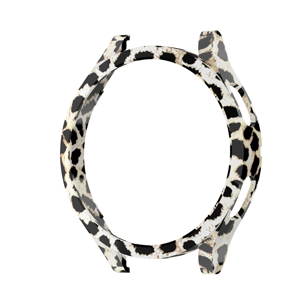 Couvercle de montre pour Galaxy Watch 4, coque antichoc multicolore, accessoires compatibles pour Samsung Galaxy Watch 4 40mm 44mm: Yellow leopard / Galaxy Watch 4 44mm