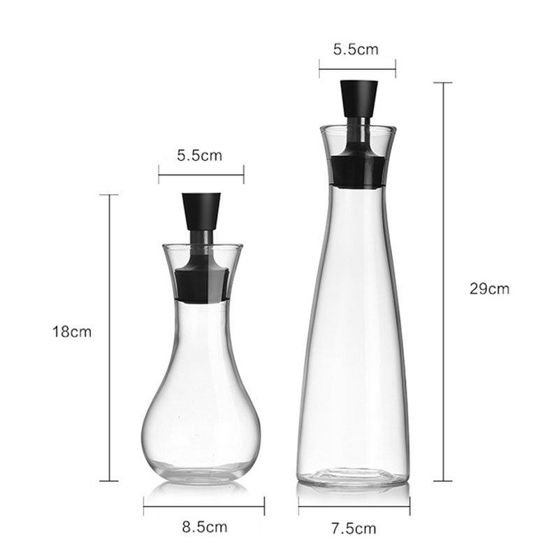 Keuken Accessoires Hoge Borosilicaatglas Olie Dispenser Flessen Cruet Opslag Pot Koken Gravy Boten Schenker Tuit 250-500 ML