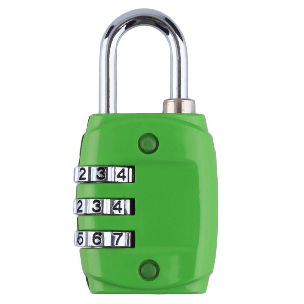 Zinklegering Beveiliging 3 Digit Dial Combinatie Code Number Lock Voor Bagage Rits Rugzak Handtas Koffer