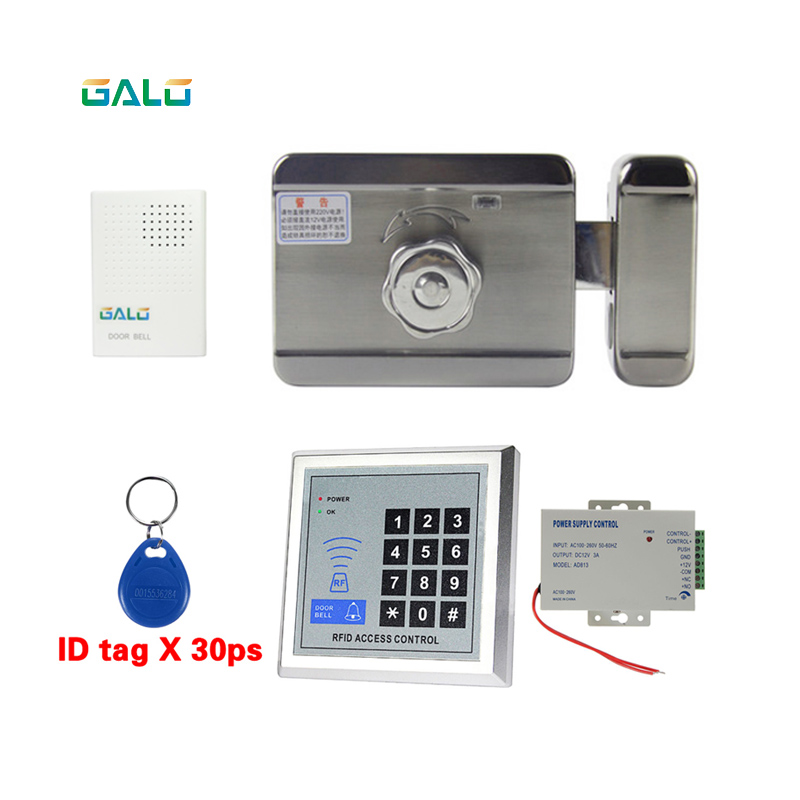 Home Family Use 12V DC Electronic Lock Electric Motor Lock Mute Door Lock For Access Control System Single-Sided Key
