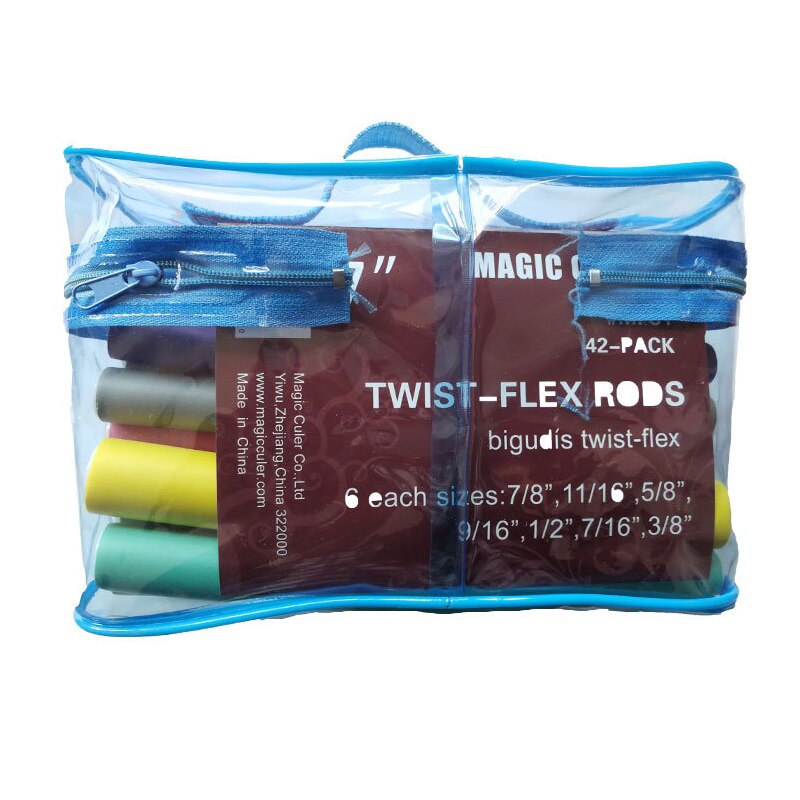 Bei 18 cm 42 teile/satz 7 Arten haar Eisstockschießen flexi stangen kunststoff Magie Haar Lockenwickler DIY lange haar kräuseln werkzeuge