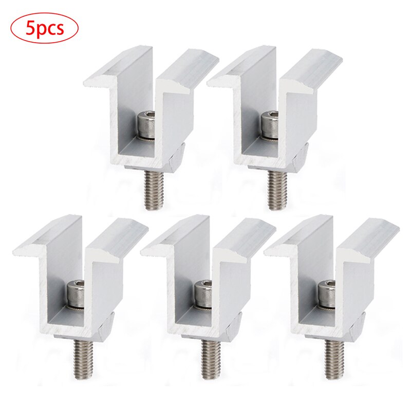 4x Aluminium Zonnepaneel Middenklemmen – 30 Mm, Voor Daken, Campers En Boten – Licht En Corrosiebestendig