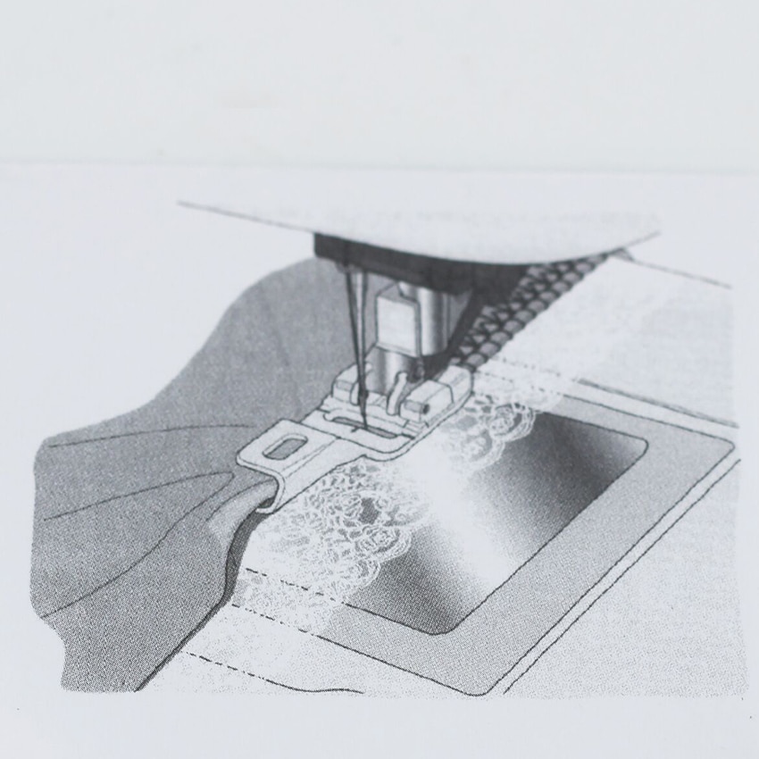 Domestic Sewing Machine Join & Fold Edging Foot #820931096 for Pfaff sewing accessories