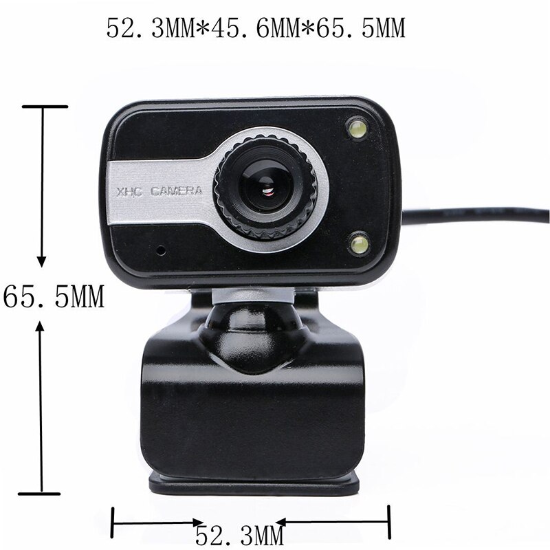 High USB 2.0 HD Webcam Desktop Laptop PC Video Calling Camera Adjustable with Microphone LG66