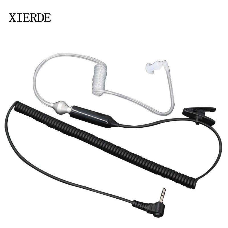 Auricular oculto intrauditivo de 2,5mm con micrófono PTT para Motorola, Radio portátil, TLKR T5 T7 T8 T80, Talkabout XTR446, Walkie Talkie