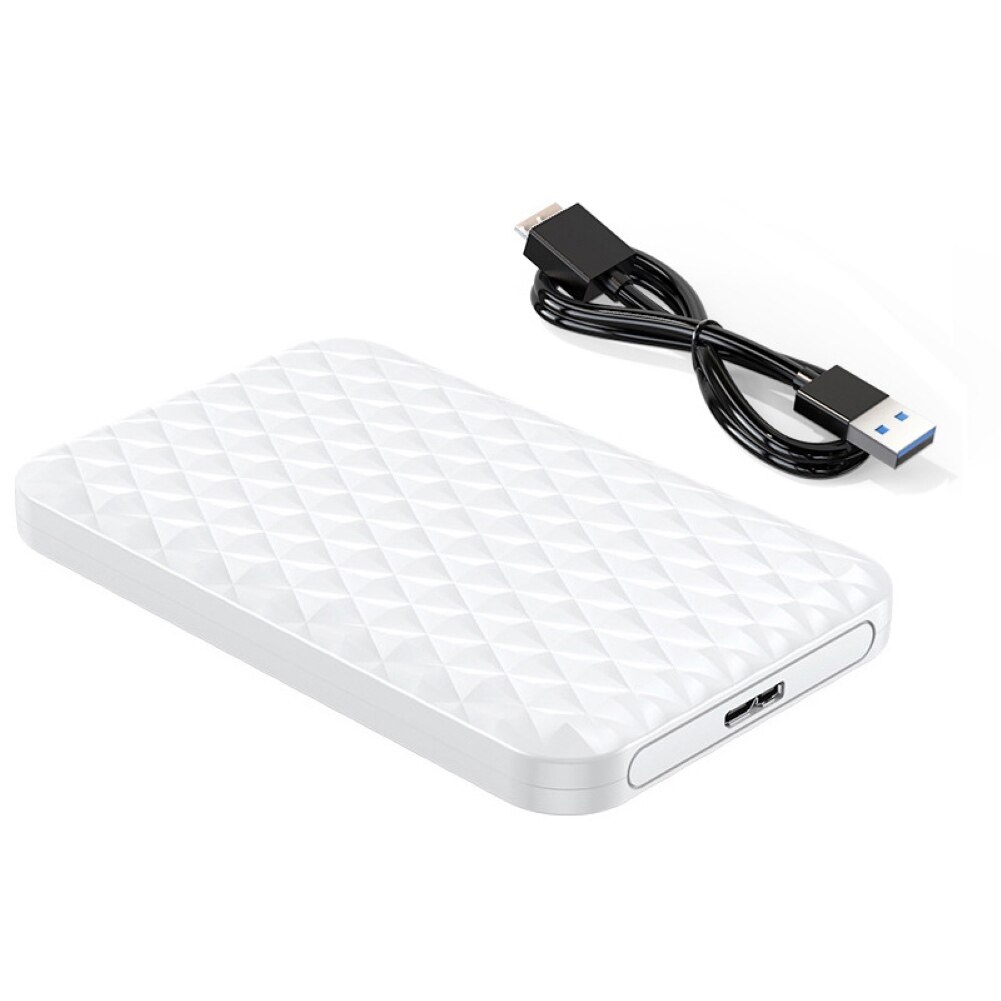 Adaptador de caja de unidad del disco duro ORICO 2,5 pulgadas USB 3,0 5Gbps SATA SSD para ordenador portátil: White