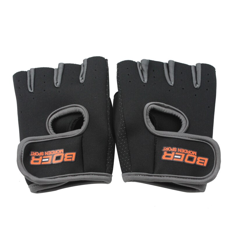 Neopreen Antislip Body Building Fitness Handschoenen Voor Mannen Vrouwen Sport Gewichtheffen Gym Training Exercise Workout Crossfit: Grey / S