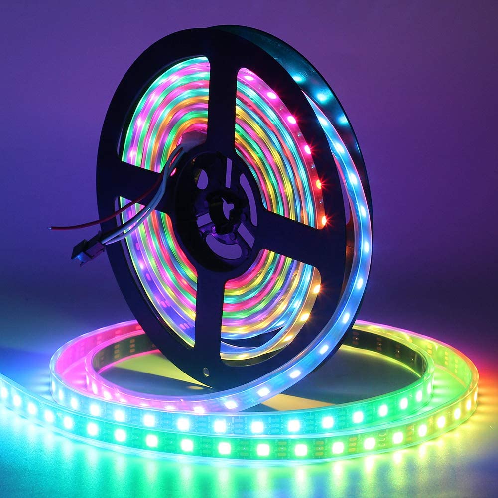 Tira de luces Led RGB direccionable, 12V, WS2811, 5050 SMD, 30/60leds/m, píxeles externos, 1 Control ic, 3 Led, 5 m/rollo, resistente al agua IP67/IP30