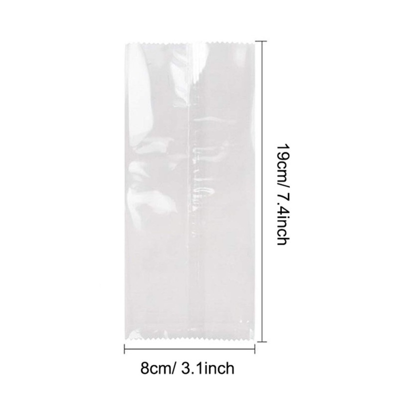 100PCS Clear Plastic Ice Cream Bag Disposable Popsicle Bags Fridge Frozen Ice Cream Storage Bags DIY Packaging: A