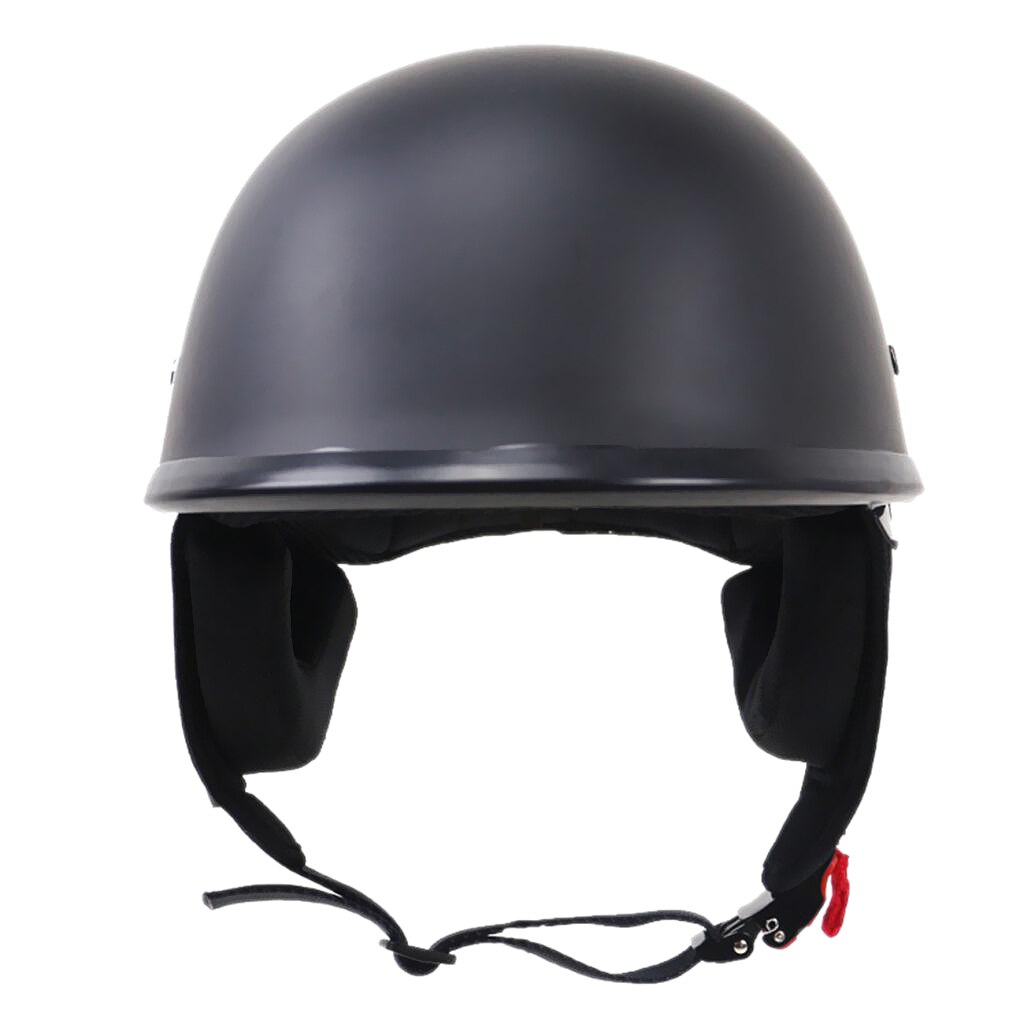 Matte Black Motorcycle Dot Half Helm Met Down Zon Lens Motorcycle Skull Cap Half Helm Half Helm Zon Schild