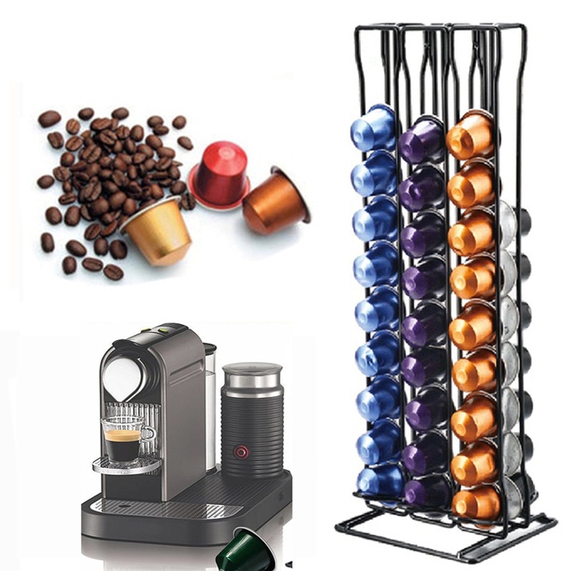 Kaffepute kapsler holder oppbevaringsskuff til nespresso kaffe podcast tilbehør oppbevaringsstativ organisering kafésett