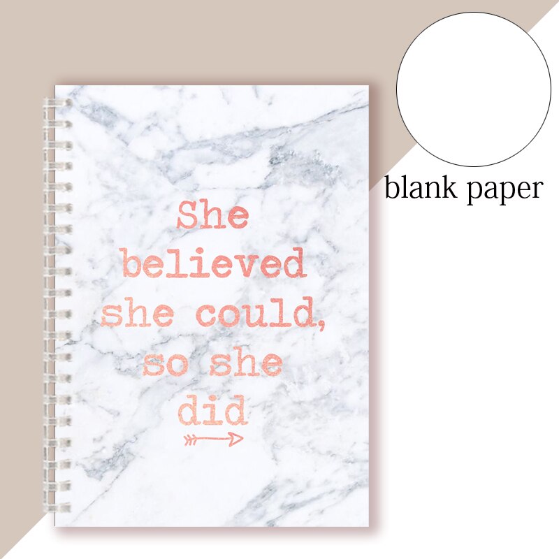 Citation inspirante-elle croyait qu'elle pouvait ainsi qu'elle l'a fait-cahier à spirale carnet de notes Romance bloc-notes pour Couples filles foi: 1
