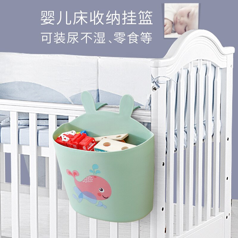 Baby Bed Hanging Storage Box Infant Bedding Crib Diaper Bag Bedside Organizer Toy Diaper Pocket for Crib Bedding Set Baby Stuff