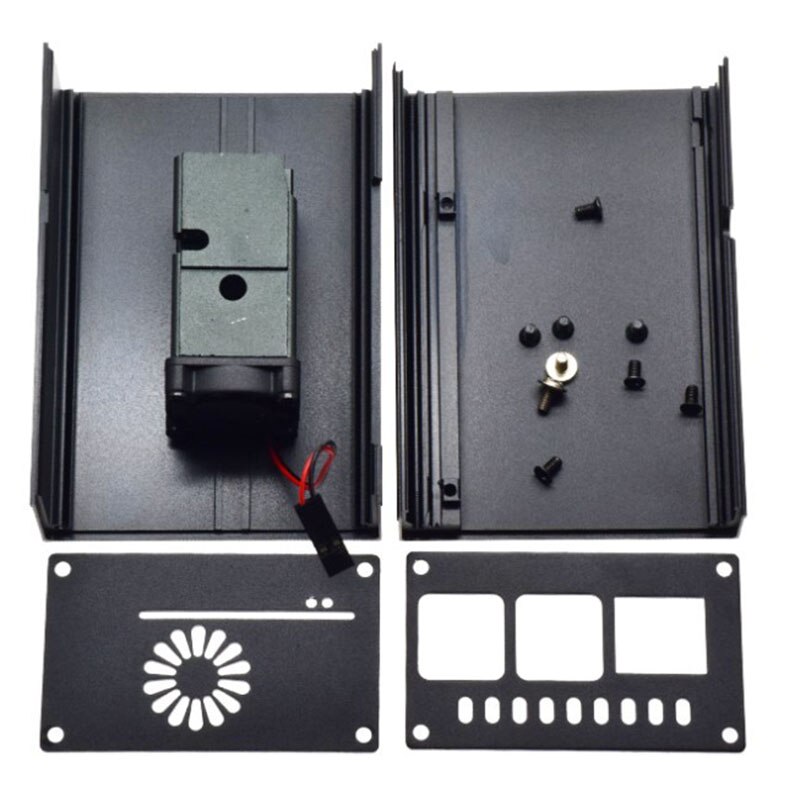 Aluminum Case Mini ICE Tower Cooling System with 25Mm Quiet Cooling Fan + Heatsink Kit for Raspberry Pi 4 Model B: Default Title