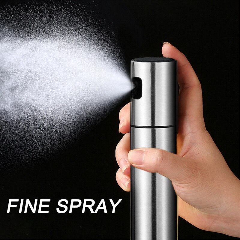 Olive Oil Vinegar Sprayer Oil Spray Bottle Pump Stainless Steel Oil Dispenser Seasoning Kettle BBQ Kitchen Tool For Cooking BBQ