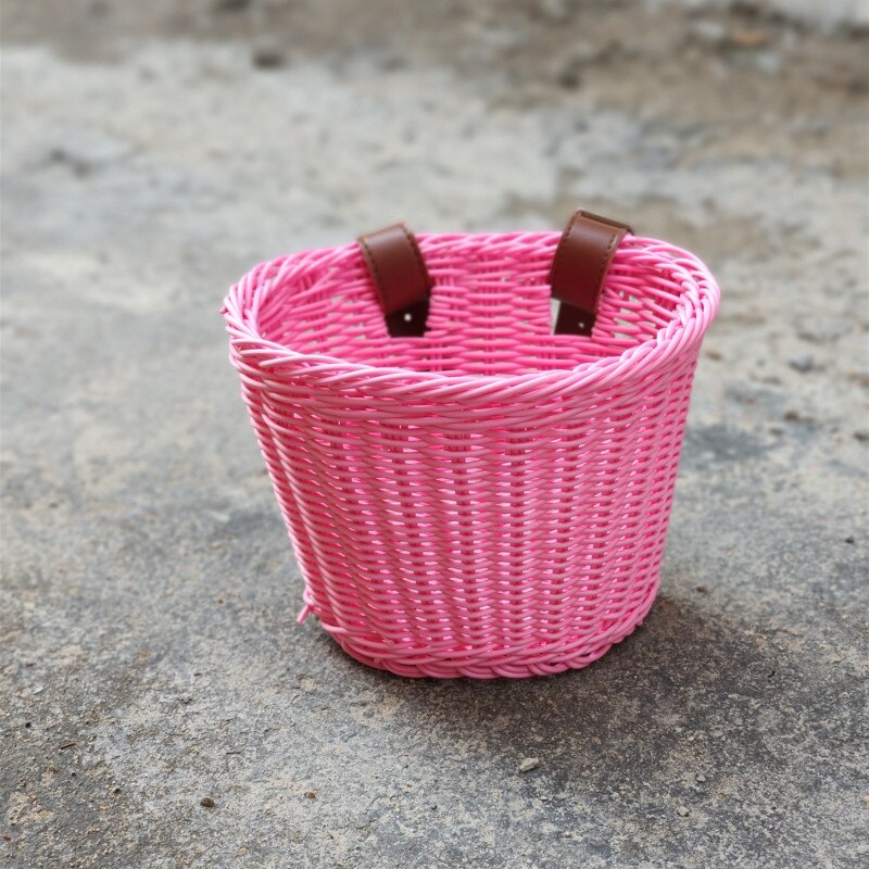 Cestas de almacenamiento frontal para bicicleta, cestas de manillar Vintage para manualidades, lavables, para carrito de niños