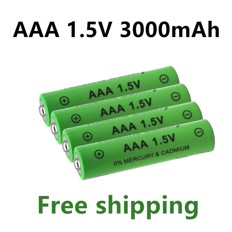 1.5V AAA battery 3000mAh Rechargeable battery NI-MH 1.5 V AAA battery for Clocks mice computers toys so on +