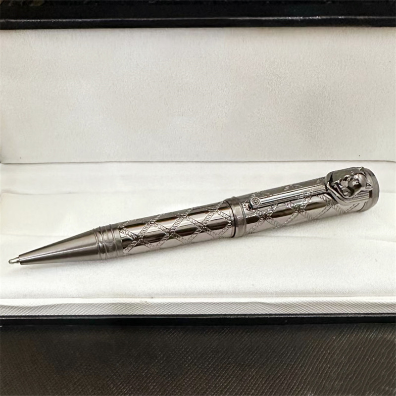M grand écrivain Rudyard Kipling stylos à bille roulante fontaine encre luxe écriture papeterie avec tête de loup: plum / EF