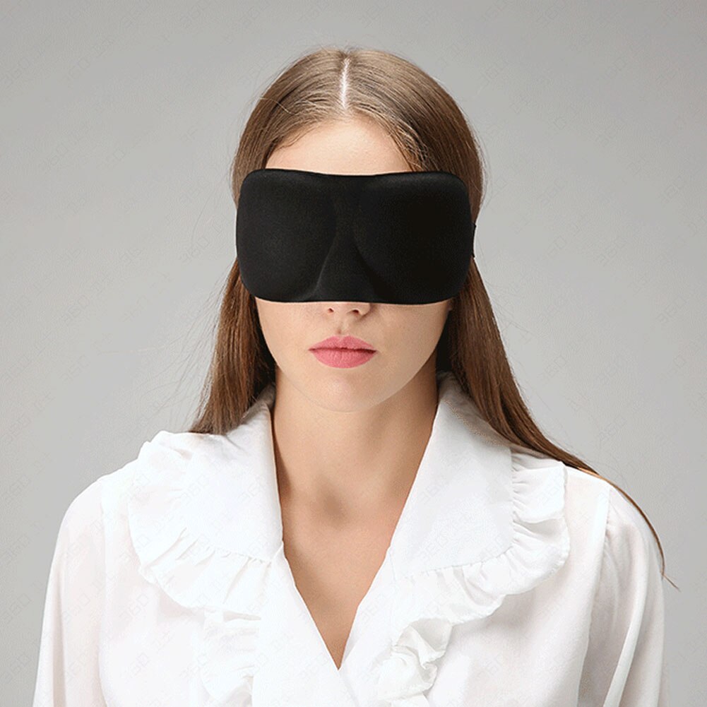 3d sovemaske naturlig sovende øyemaske øyenskygge dekke skygge øyelapp myk bærbar binde til øynene reise slappe øyelapp