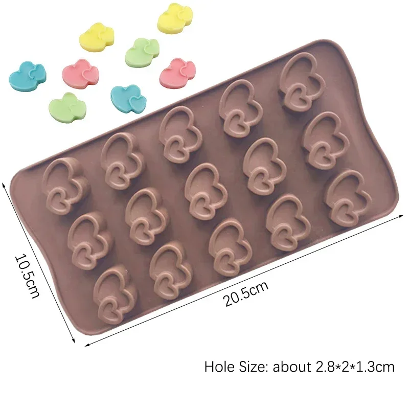 Stampo in silicone a forma di cuore per teglia da forno Pasticceria caramella sbarra Stampo per cioccolato Regalo di nozze fai da te Stampi in resina epossidica Fornitura da cucina: Arancia